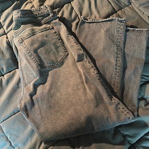 Abercrombie 90’s Straight Ultra High Rise Grey Jeans sz 33
